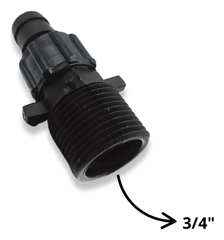 Conector Inicial com Rosca 3/4" Rosca 16 mm - Implebras
