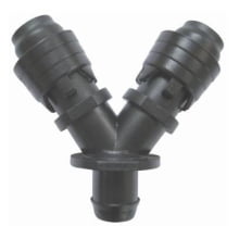 Conector Inicial em Y 16mm com Anel 6 Pontas (Chula 02.04) para Irrigação