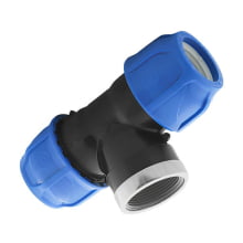 Tê Fêmea Aço Galvanizado Compressão PVP DN63 x 2 Pol. x 63 PN16 - Poelsan