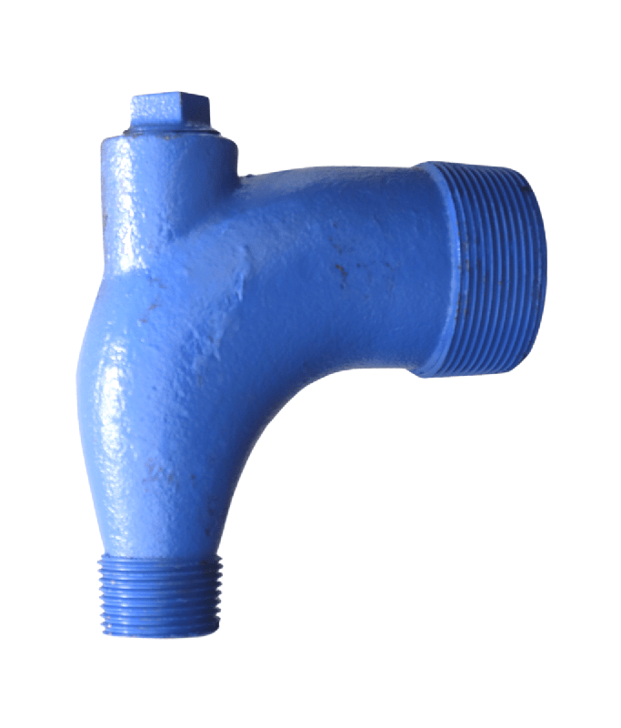 Curva Rosca Dupla 4 x 2 Pol em Ferro Fundido FAL