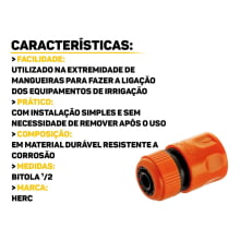 Engate Rápido de Passagem Livre 1/2" – HERC
