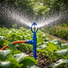 Haste Azul com Rosca Interna 1/2" com Adaptador para Mangueiras – Agrojet