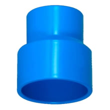 Luva PVC Injetada Redução Soldável 100x75 mm Azul Irriga – Doutor Irrigação