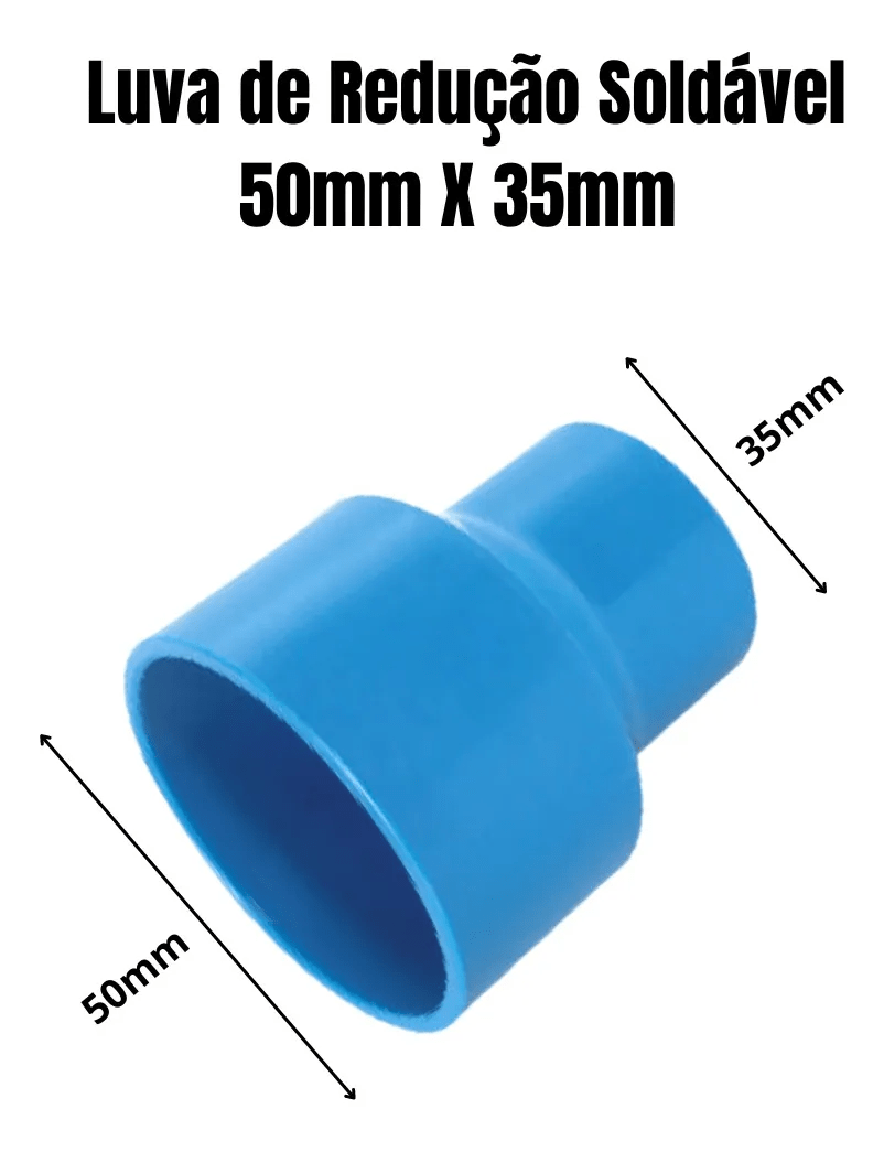 Luva de Redução Soldável 50 x 35 - PTI