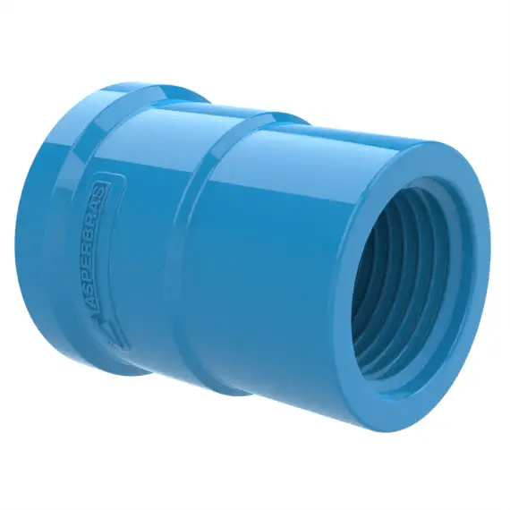 Luva Soldável com Rosca PVC AGROP DE25 1/2" - 3/4" – Asperbras