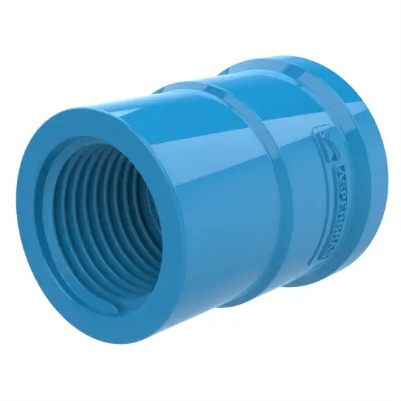 Luva Soldável com Rosca PVC AGROP DE25 1/2" - 3/4" – Asperbras