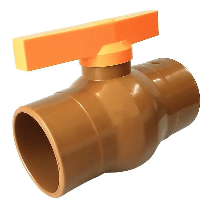 Registro de Esfera Solda PVC Marrom DN50 – Unifort Registro de Esfera Solda PVC Marrom DN50 – Unifort