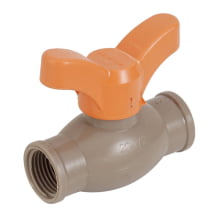 Registro Esférico Roscável 1/2" Marrom - Duro PVC