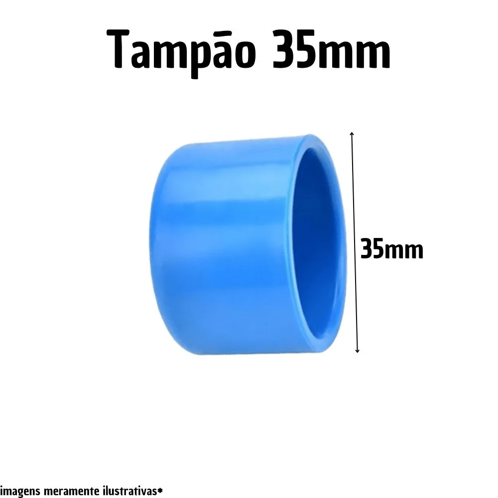 Tampão Final Fêmea PVC 35 mm – CAP – Asperbras