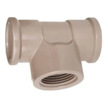 Tê Soldável com Rosca Central LR 25mm x 1/2" – Plastilit