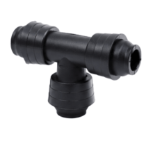 Tee 16 mm com Anel Liso para Irrigação – Implebras