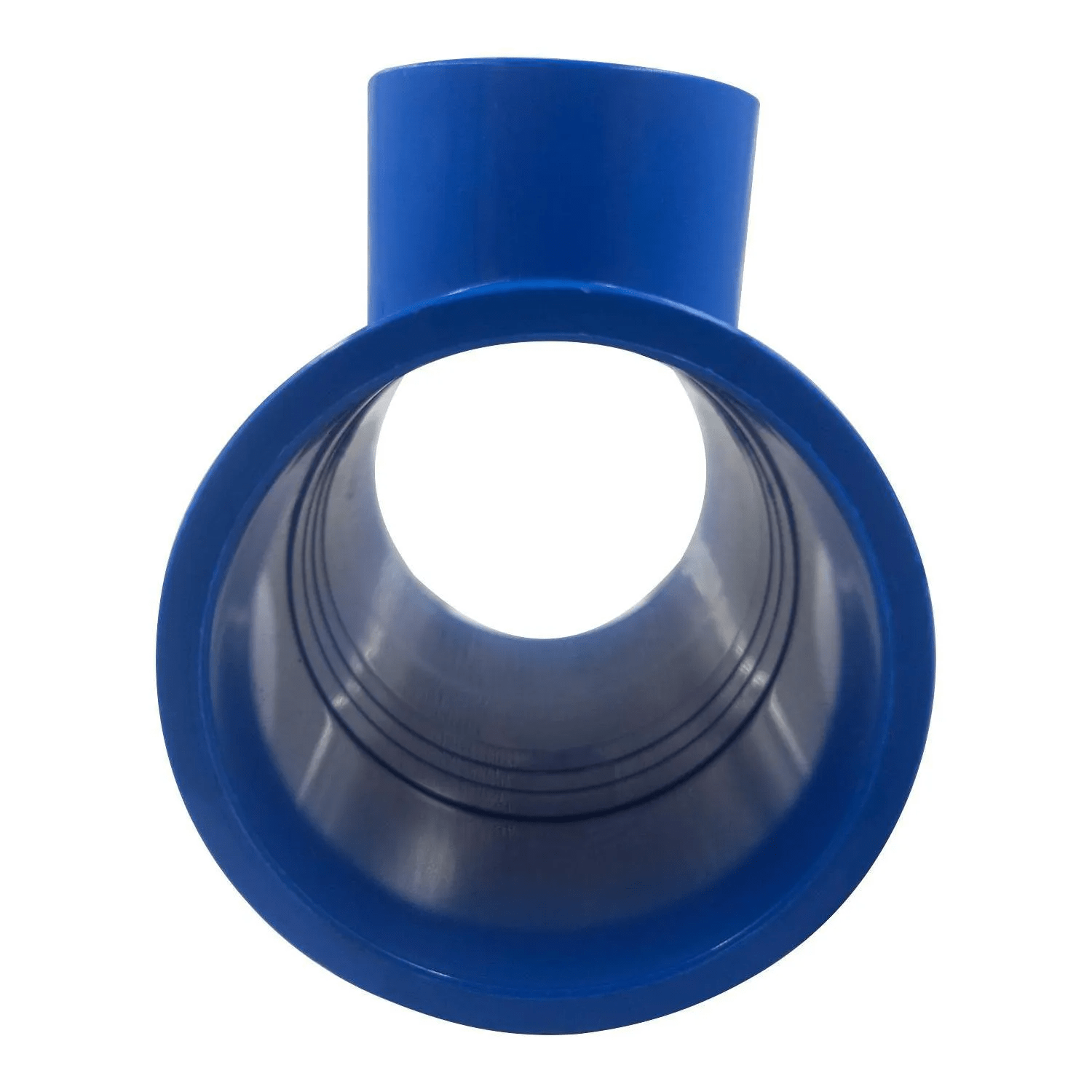 Tee PVC Redução Roscável DN50 mm x 3/4" Azul para Irrigação - Doutor Irrigação