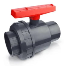 Valvula de Esfera Pvc-U ptfe-epdm PN 10 S. União f/f d.110 - Aquaplastic