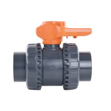 Válvula de Esfera PVC-U PTFE-EPDM PN10 S. União F/F D.50 Solda