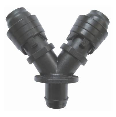 Conector Inicial em Y 16mm com Anel 6 Pontas (Chula 02.04) para Irrigação