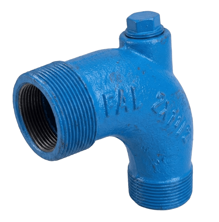 Curva Rosca Dupla 3" x 2 1/2" em Ferro Fundido – FAL