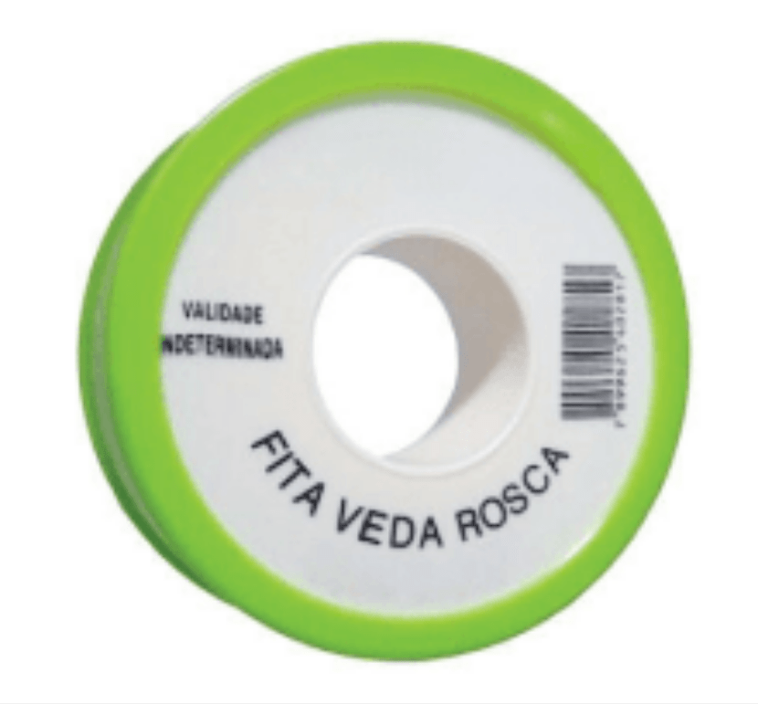 Fita Veda Rosca 18x25 Com Carretel Plástico
