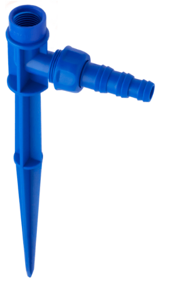 Haste Azul com Rosca Interna 1/2" com Adaptador para Mangueiras – Agrojet