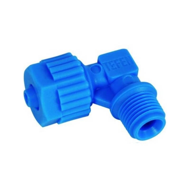 Joelho 1/4 x 8mm Teffen (Azul) - Baccara