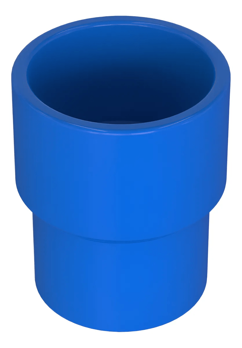 Luva PVC Injetada Redução Soldável 35 × 32 mm Azul Irriga – Doutor Irrigação