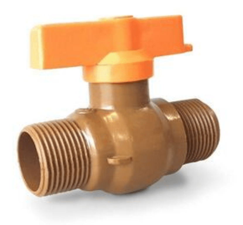 Registro de Esfera Rosca PVC Marrom 3/4 – Unifort