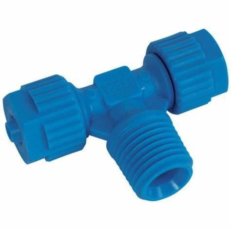 Tê 8 x 1/8 x 8mm Teffen (Azul) - Baccara