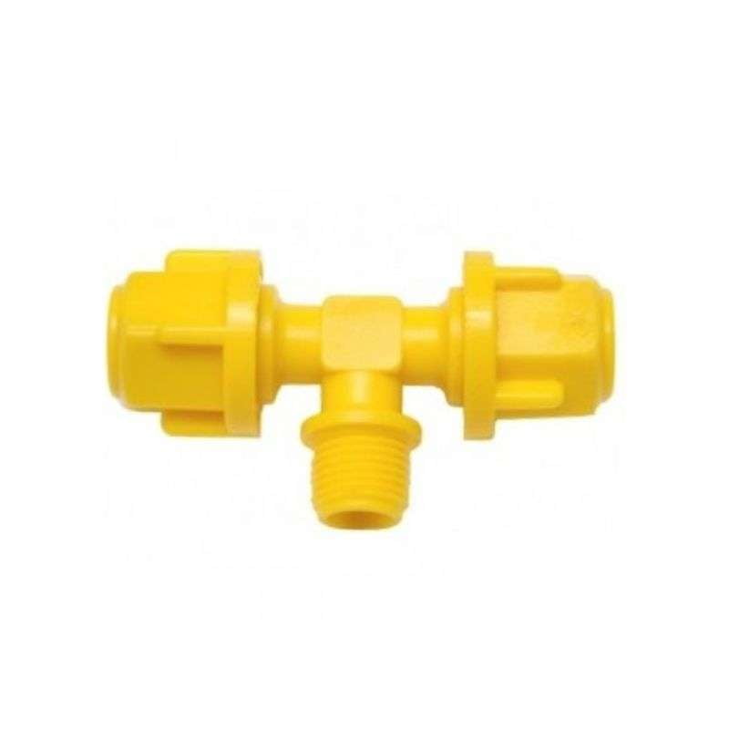 Tee 1/8" x 8 x 8MM p/ Irrigação – Implebras