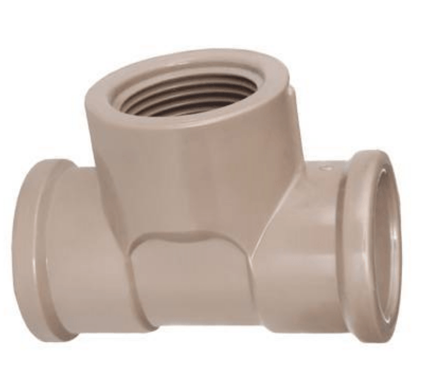 Tee Soldável com Rosca Central 25mm x 3/4" - Plastilit