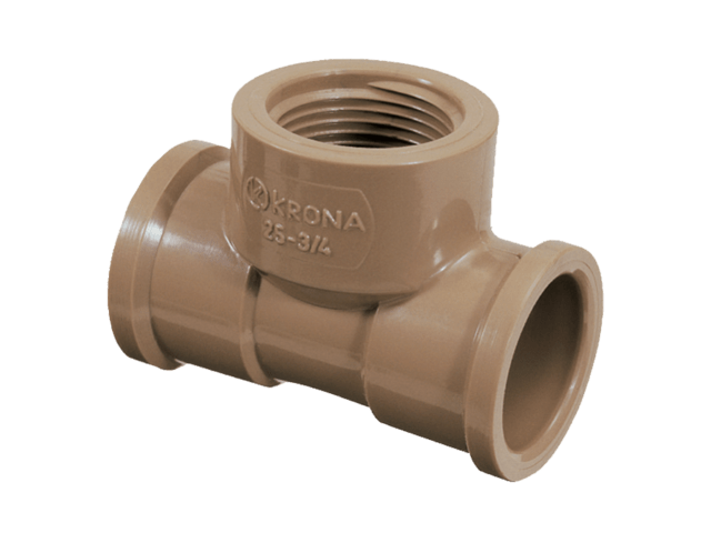 Tee Soldável e Rosca (LR) 32 mm x 3/4” - Krona