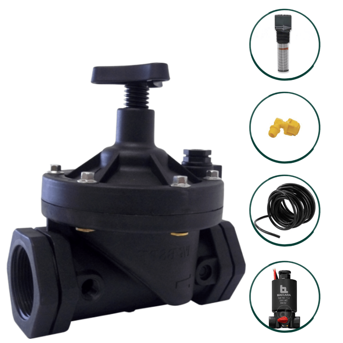 Kit Válvula Solenoide Normalmente Aberta 2 Pol. BSP – Baccara | Alta Durabilidade, Pronta para Instalar